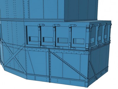 Close-up aft side.