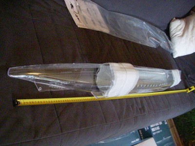 The hull with transparent, removable front. Package from Trumpeter - superb!