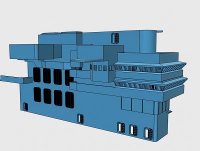 Model Monkey USS Saratoga Island CV-60 at 60% complete.a (2).jpg