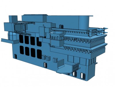 Model Monkey USS Saratoga Island CV-60 (Vietnam era) at 75% complete.jpg