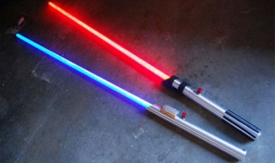 Red for metal and Blue for plastic