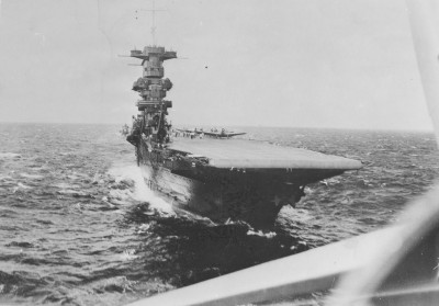 USS Saratoga, Summer/Fall 1941.  US Navy Recruiting Photo.