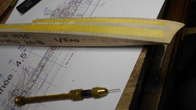 I drilled rhe portholes using tamiya tape