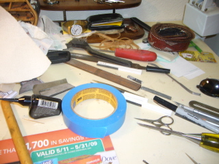 And then on to the knives, sanding sticks, files , and whatnot