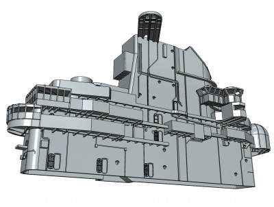 Model Monkey USS Hornet CVS-12 Island 1969 at 95% complete.b.jpg