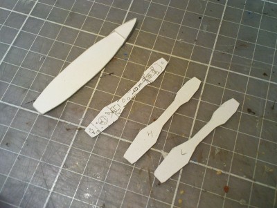 Cutting the hull and superstructure from plan