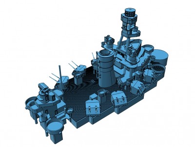 Model Monkey USS Pennsylvania BB-38 Superstructure 1944 at 95% complete c.jpg