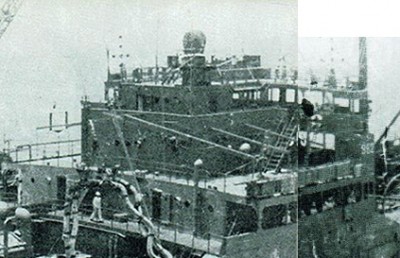 Kawasaki class  tanker (probably Kenyo Maru) bridge awning frames.jpg