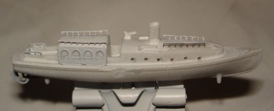 A little dent on hull will be filled later
