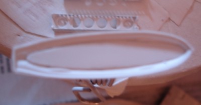 Large barkasse - floor (do not know nautical term in English for that) cut from sheet of plastic