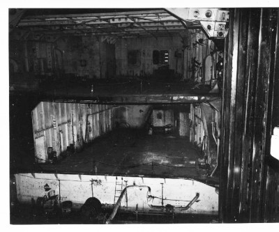 Katsuragi elevator #2 looking aft into hangar, postwar.jpg