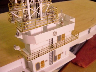 Railings are from Bluejacket, cast metal fittings from them and J.R.Haynes.
