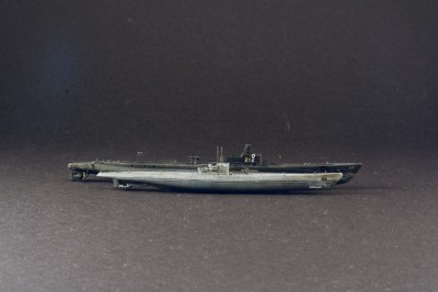 Next to an ocean going U-boat