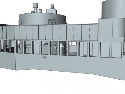 Model Monkey 1-350 Missouri Bridge 1945 at 75 percent complete f.jpg