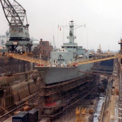 HMS Matapan in dry dock small.jpg