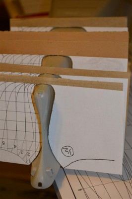 Fwd Hull templates located on hull