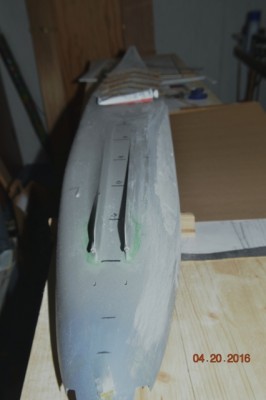 Lower port side reshaped (compare to stbd side)