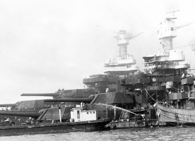 USS Tennesse BB-43 & USS W est Virginia BB-48 on 12-07-1941_80-G32475 crop.jpg