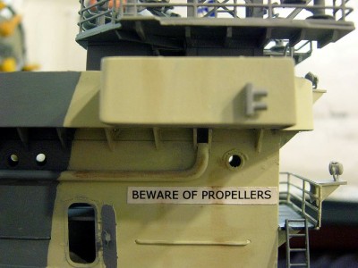 Watch out for those props!! Alot of men were killed running into one. Could'nt find the right font on my PC.