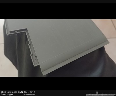 Ok so this portion is the next item on the model (upper stern underside)