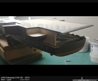 To avoid damage to already built parts, those are removed and stored away