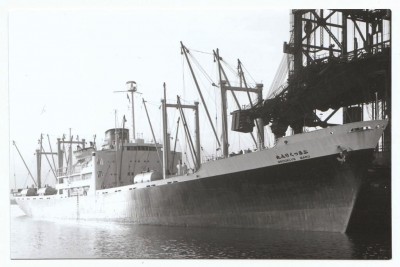 M.V. Brooklyn Maru (iv), � unknown; in Japan Line Ltd livery.