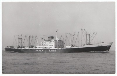 M.V. Richmond Maru (iv), � A. Duncan; in Japan Line Ltd livery.