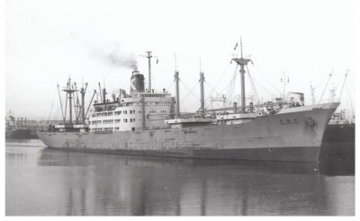 S.S. Tsuneshima Maru (ii), � unknown; in Kawasaki Kisen Kaisha livery.