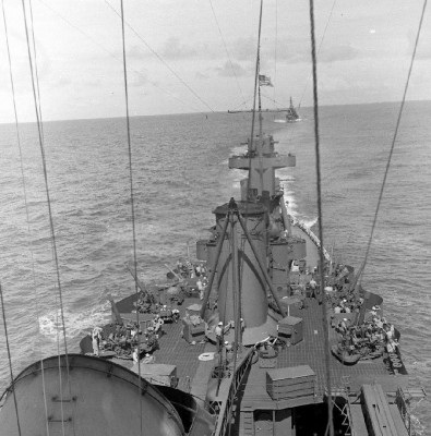 19420300 USS Northampton bridge looking aft from Life via FB Radio.WW2.jpg