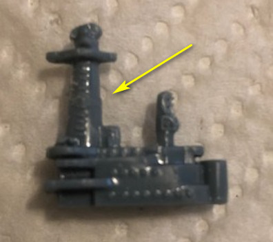 Modifed to match USS Washington's tower profile.
