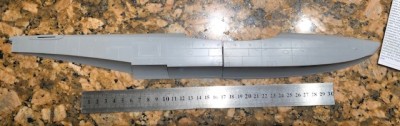 13ED719D-E946-4313-9583-938136932597.jpeg (58.51 KiB) Viewed 2541 times Main fuselage comes in four sections, has quite a bit of flashing that needs to be cleaned but the kit has a nice amount of panel detail lines. I did check and yup according to available online stats it�s to scale.