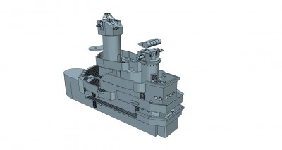Model Monkey 1-350 Cleveland class Square Bridge Forward Superstructure at 90% complete a.jpg