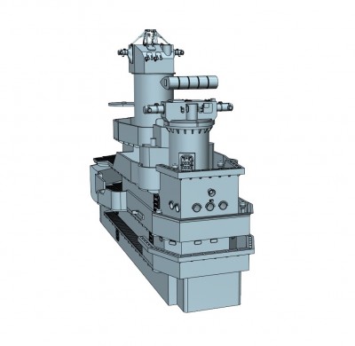 Model Monkey 1-350 Cleveland class Square Bridge Forward Superstructure at 90% complete b.jpg