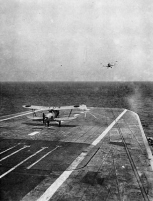 Kaga, bow flight deck, circa 1938 small.jpg