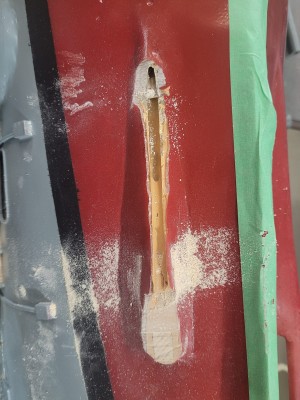 Then I got to this point, and I literally ripped the shaft out...I decided to use more blunt force.