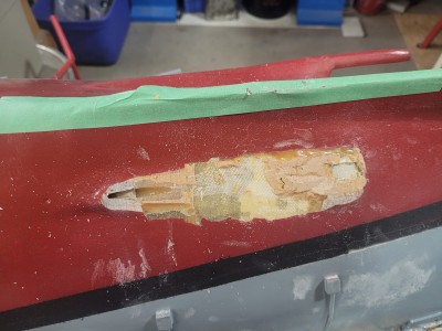 Here we have most of the body putty and 'goop' removed.