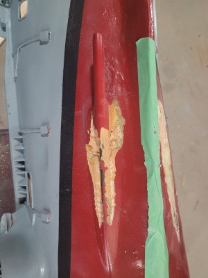 Parts were actually de-laminating, so this came up pretty easily.
