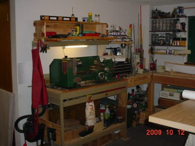 My lathe and Tool area.