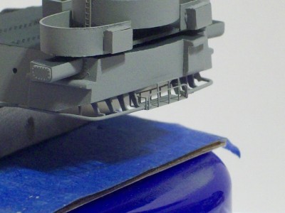 Turret #2 with scratchbuilt lower detail.