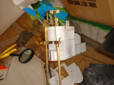gluing the block......