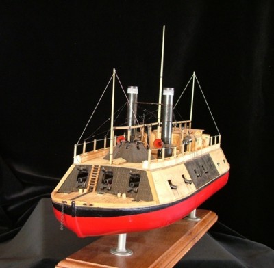 The river Gunboat USS Cairo - the model is not yet finished