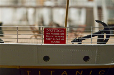 Titanic warning sign