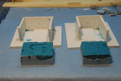 The Klean Klay and mold half removed from the mold box.  Now The hard part, getting the Klean Klay off the part and mold without disturbing the part in the mold.