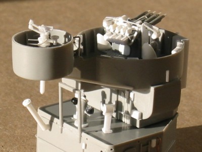 Another view - please ignore the styrene rod coming from the bottom of the MK51 - this is just a temporary item to facilitate handling of the director.
