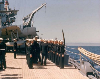 USS Texas circa 1940 or 1941 - note color of the Kingfisher