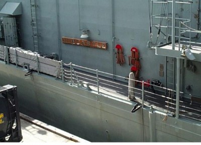 HMAS Newcastle nameplate.JPG
