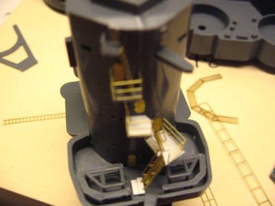 first attempts at flag bags with the kit parts and rear platforms