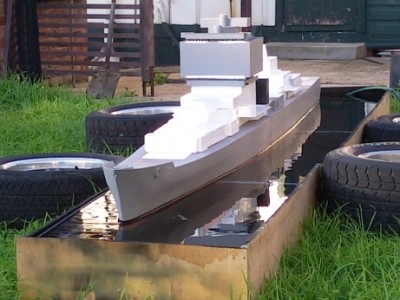 1st Ballast test with superstructure on