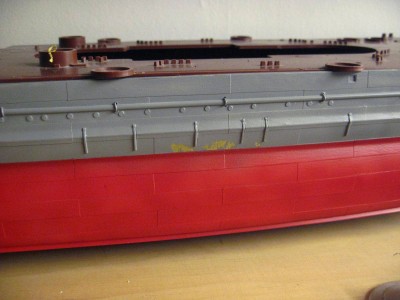 a couple small touch up areas where the paint lifted for some reason.
