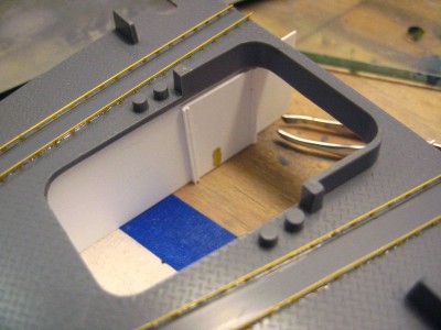 Scratchbuilt well bay, more details to come, but a vast improvement already.